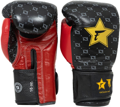 Fairtex x Booster BG Boxhandschuhe – Star Black/Wine Red