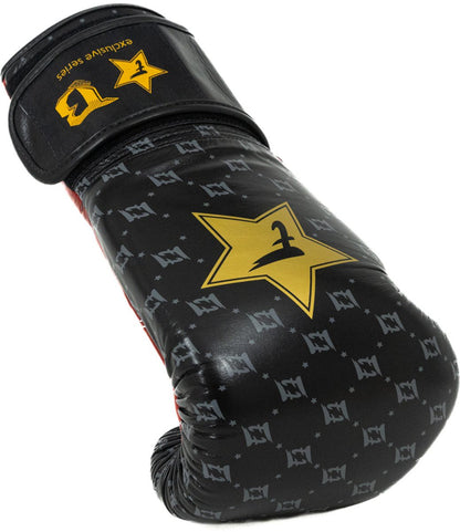 Fairtex x Booster BG Boxhandschuhe – Star Black/Wine Red