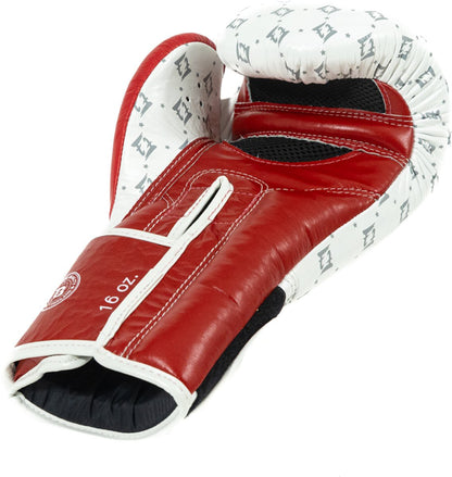 Fairtex x Booster BG Boxhandschuhe – Star White/Wine Red