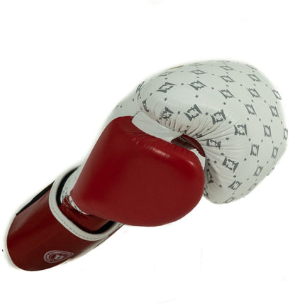 Fairtex x Booster BG Boxhandschuhe – Star White/Wine Red