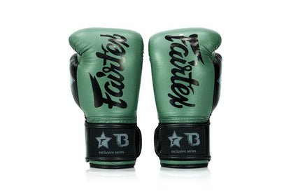 Fairtex x Booster BG V2 Boxhandschuhe – Grün / Schwarz