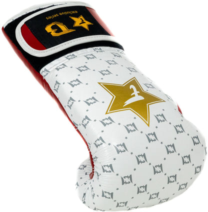 Fairtex x Booster BG Boxhandschuhe – Star White/Wine Red
